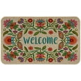 thumbnail image 1 of Counterart "Bohemian" Indoor/Outdoor Linen Look Welcome Mat, 1 of 5