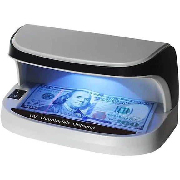 Counterfeit Bill Detector with UV LED Light, Bill Checker Machine Provides Advanced UV Light to Quickly Identify Money, Credit Cards and IDs(V38)