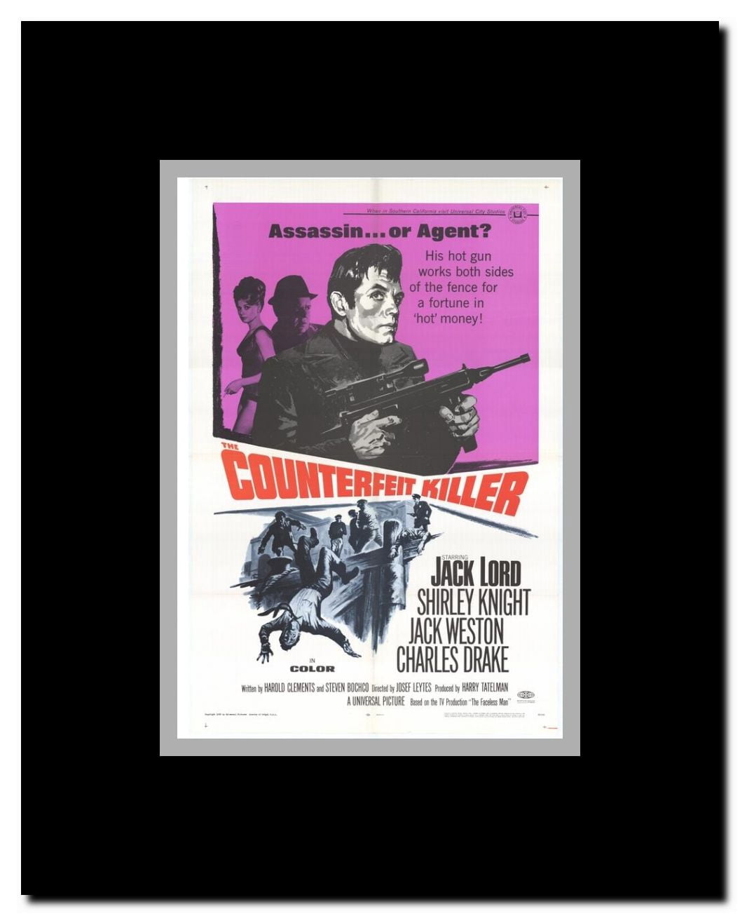 Counterfeit Killer Framed Movie Poster