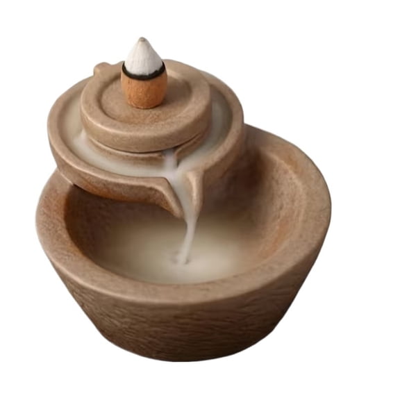 Counterflow Incense Burner Counterflow Agarwood Aromatherapy Furnace Ceramic Tower Incense Furnace Home Decoration Great Gift