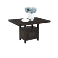 thumbnail image 1 of Counterheight Rustic Dark Oak Wood Dining Table with Underneath Storage Space, 1 of 3