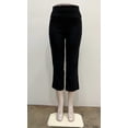 thumbnail image 1 of Counterparts Womens pull on stretch front pockets button tab slim Crop , Black , S, 1 of 2