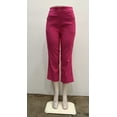 thumbnail image 1 of Counterparts Womens pull on stretch front pockets button tab slim Crop , Fuchsia , M, 1 of 2