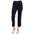 thumbnail image 1 of Counterparts banded mid waist slim leg stretch crepe pant by Curated Brands, 1 of 4