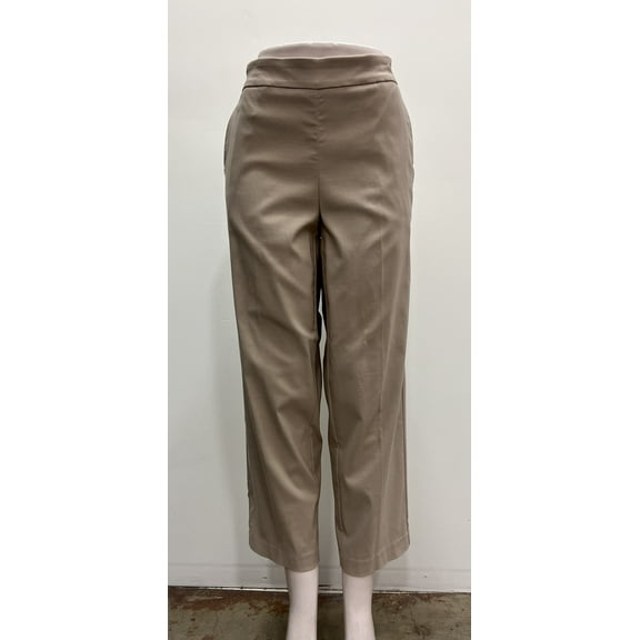 Counterparts plus size pull on stretch ankle length boot cut front pockets Pants , Wheat , 1X