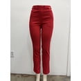 thumbnail image 1 of Counterparts slim leg front pockets pull on Pants with gold hardware detail on waist , Red , XL, 1 of 1