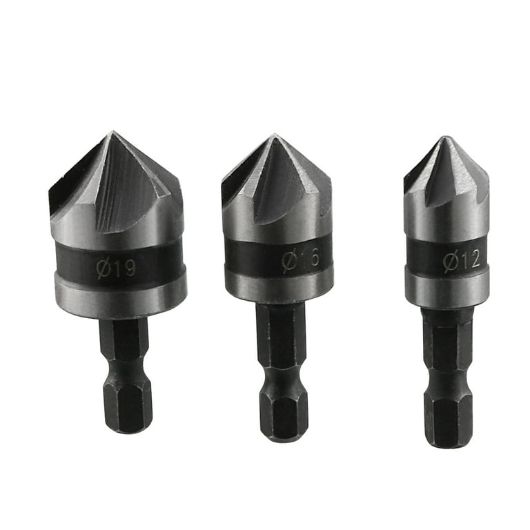 Black & Decker 15054 Hex Shank Drill Bit 4 pcs Set for Wood Metal Plastic