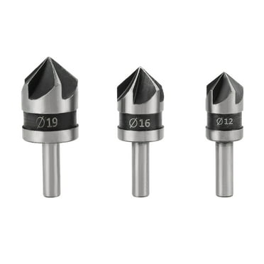 5PCS/Lot Industrial Countersink Drill Bit Set 5 Flute 82 Degree Angle Chamfering Cutter For Wood