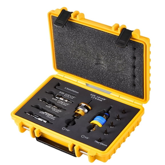 Countersink Drill Bit Set CNC High Speed Steel Countersink Bits for Wood Plastic Metal
