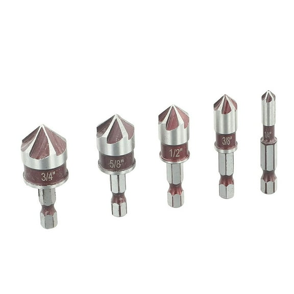 Countersink Drill Bit Set Suitable For Stainless Steel Plywood Copper And More Fangkenuo