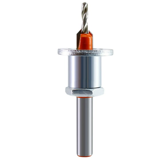 Countersink Drill Bit, Yannianjz Countersunk Drill Bit Set, Alloy Step Drill for Woodworking, Tapered Hole for Screw Installation, with Depth Limiter, 5 Sizes