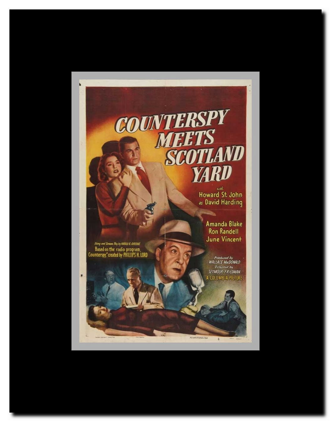 Counterspy Meets Scotland Yard Framed Movie Poster