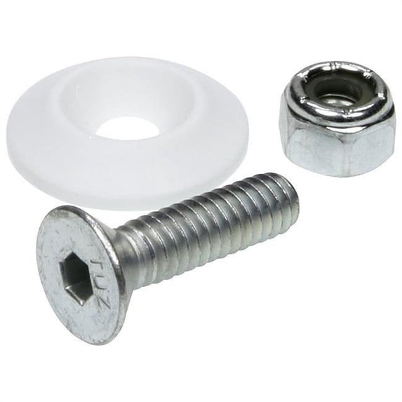Countersunk Bolt Kit, White - Pack of 50