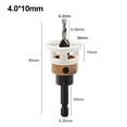 thumbnail image 1 of Countersunk Drill Bit Alloy Core Limiter Adjustable Countersink Drill Router Bit With Depth Stop Woodworking Drilling Pilot Hole, 1 of 11