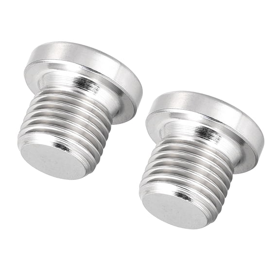 Countersunk Plug Internal Hex Head Socket with Flange -G1/4 Male Stainless Steel Pipe Fitting Thread 2Pcs
