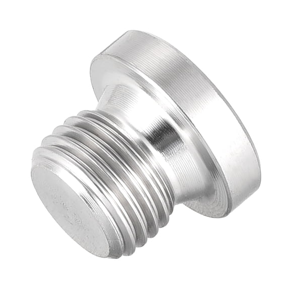 Countersunk Plug Internal Hex Head Socket with Flange -M10 x 1 Male Stainless Steel Pipe Fitting Thread