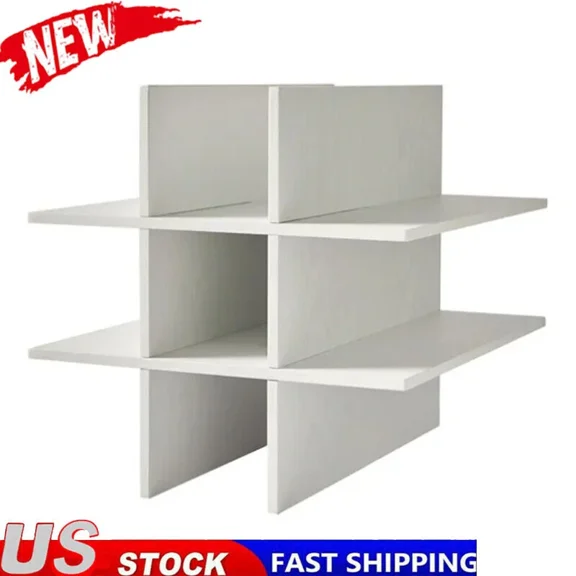 Countertop Bottle Storage Cube Holders Wine Rack Storage Organizer Shelf White