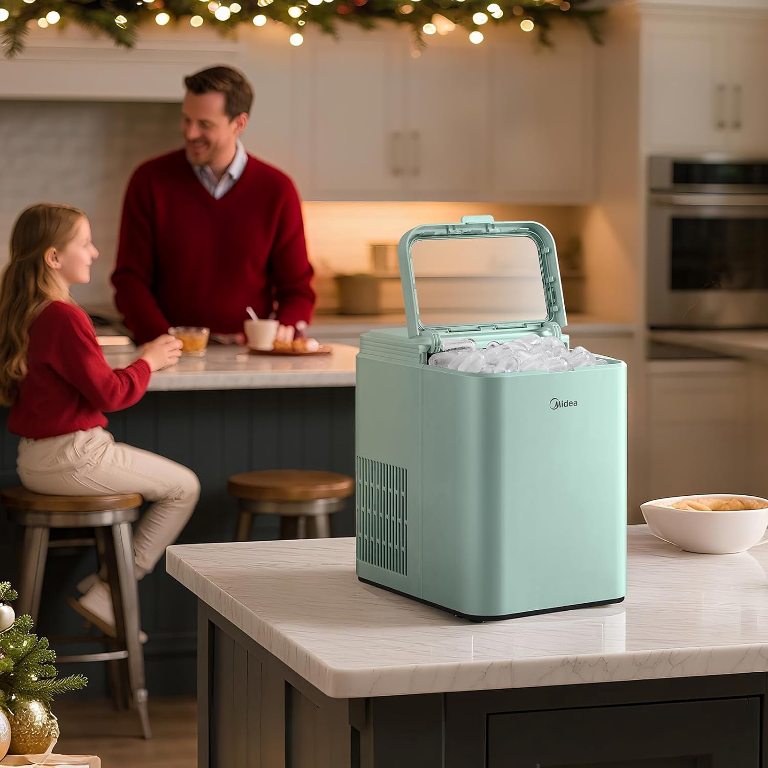 Countertop Bullet Ice Maker, 26lbs/Day Fast Production with -Cleaning for Home Office RV