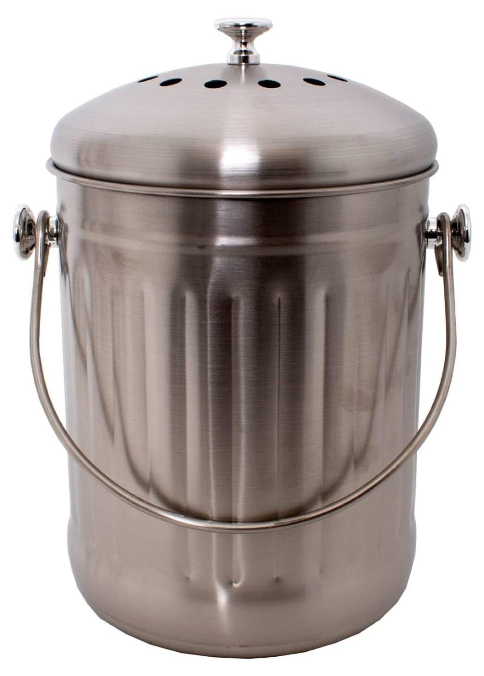 Countertop Compost Bin, Odorless Kitchen Composting Pail with Carbon