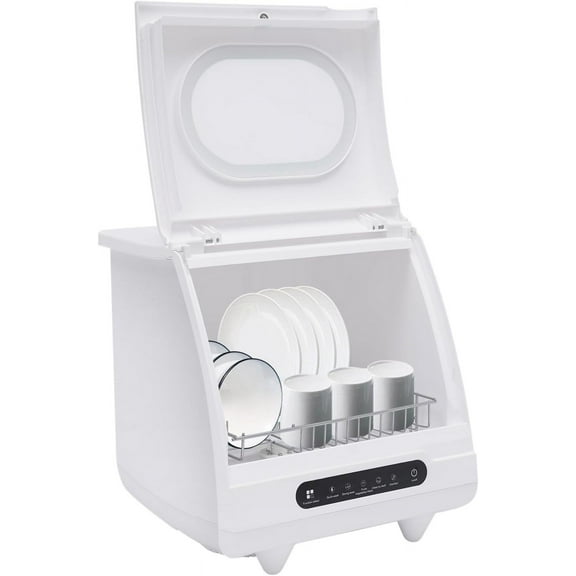 Countertop Dishwasher, 800W 110V Mini Dishwasher Low Noise Portable Dish Washer With 5intelligent Washing Functions For Washing Dishes After A Meal At Your Home.