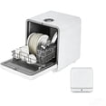 thumbnail image 1 of Countertop Dishwasher, Portable Mini Compact Dishwasher with Faucet & Manual 5L Water Tank and 6 Wash Programs, Perfect for Small Spaces Like Apartment, Dorm, Boat, Camper/RV, 1 of 6