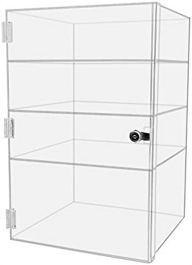 Countertop Display Case 12" X 12" X 19" Locking Security Showcase