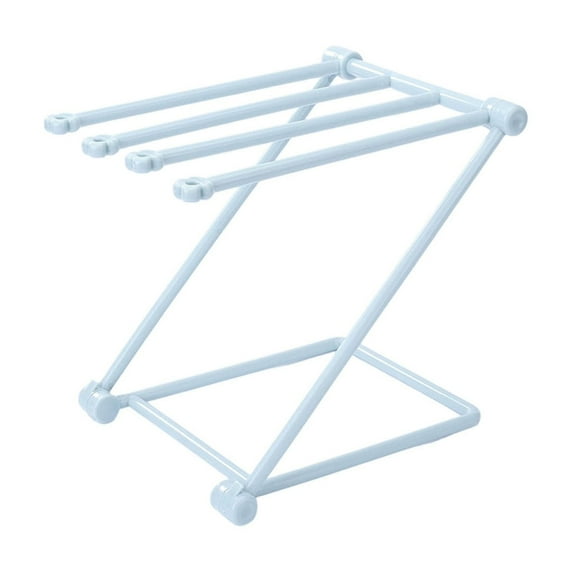 Countertop Drying Rack for Kitchen,4 Arms Foldable Dishcloth Holders,Compact Towel Storage Holders,Space Saving,Suitable for Kitchen,Washroom and Bathroom
