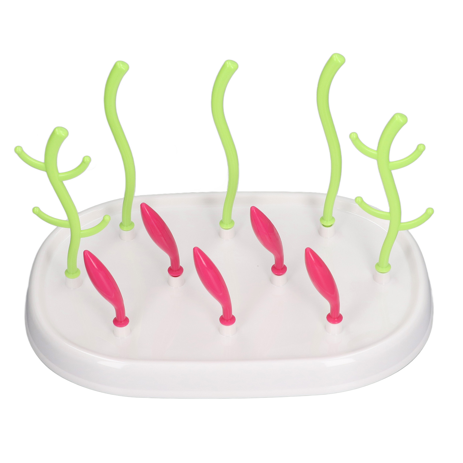 Countertop Drying Rack,Tree Shape Plastic Holder For Milk Bottles