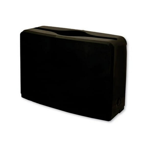 Countertop Folded Towel Dispenser 10.63 x 7.28 x 4.53, Black