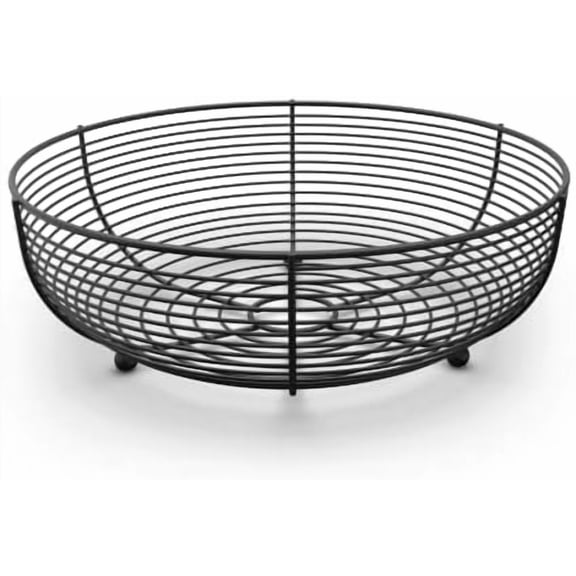 Countertop Fruit Bowl, Wire Basket for Fruits, Breads, Vegetables,Snacks, Black$$Home Decor, Kitchen, & Other