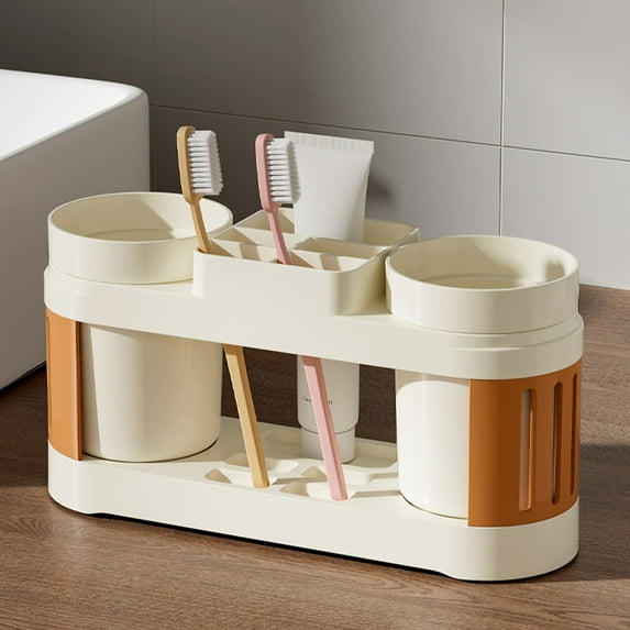 Countertop Holder, Bathroom Storage Organizer, Modern Sleek Style, Keeps Cosmetics Tidy, Wall-mounted, Small Bathroom Storage, Vanity Accessories, Clear Acrylic Material, Kitchen Counter
