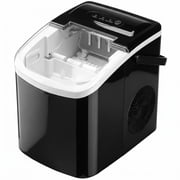 Countertop Ice Maker, 26lb/Day Bullet Ice Maker Machine with Handle, 9 Cubes in 6-8 Minutes, Auto-Cleaning for Home, Kitchen, Pink