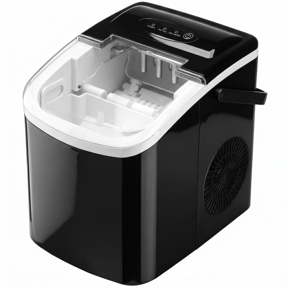 Countertop Ice Maker, 26lb/Day Bullet Ice Maker Machine with Handle, 9 Cubes in 6-8 Minutes, Auto-Cleaning for Home, Kitchen, Pink