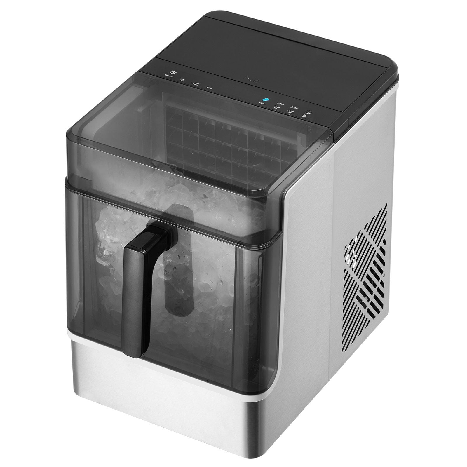 Countertop Ice Maker 32 Cubes in 15 Mins, 46lbs/24Hrs, Self-Cleaning convenient, 3 Ice Sizes for Home Kitchen Office Party