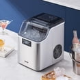 thumbnail image 1 of Countertop Ice Maker, 45 lbs/24H, 24 Cubes in 15 Mins, 3 Ice Sizes, Self-Cleaning Portable Ice Machine Quiet ≤42dB with Scoop & Basket, 1 of 10