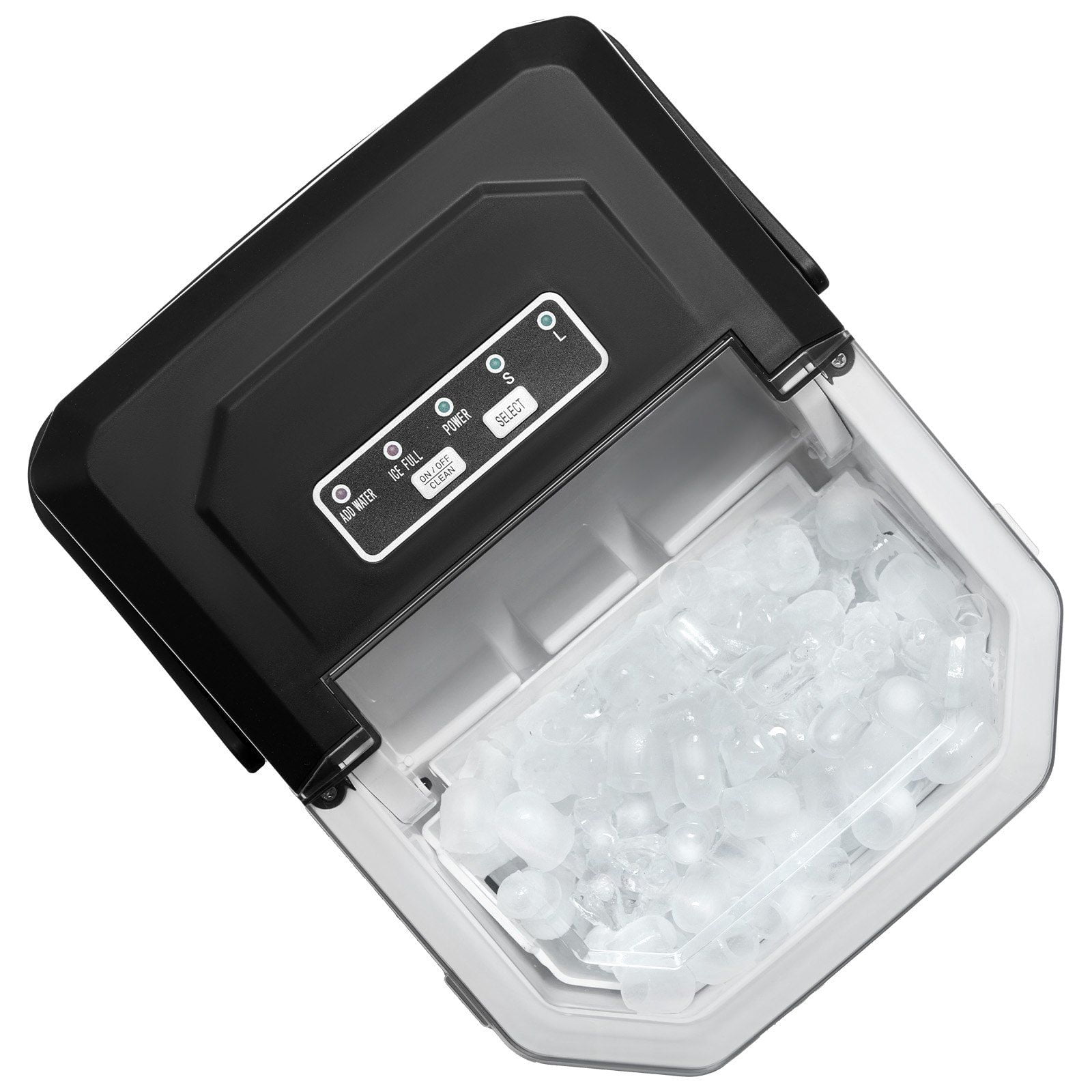 Portable Countertop Ice Maker 9 Cubes in 6 Minutes 26lbs per Day Self Cleaning with Ice Scoop Basket for Home Kitchen Office Bar Party