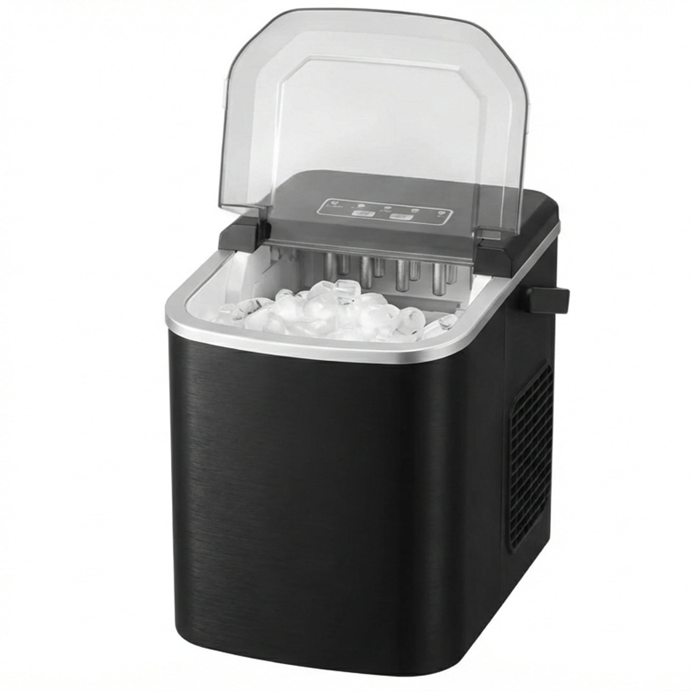 Countertop Ice Maker, 9 Cubes in 6 Mins/26lbs per Day, Self-Cleaning with 2 Bullet Sizes, for Home, Office, Party
