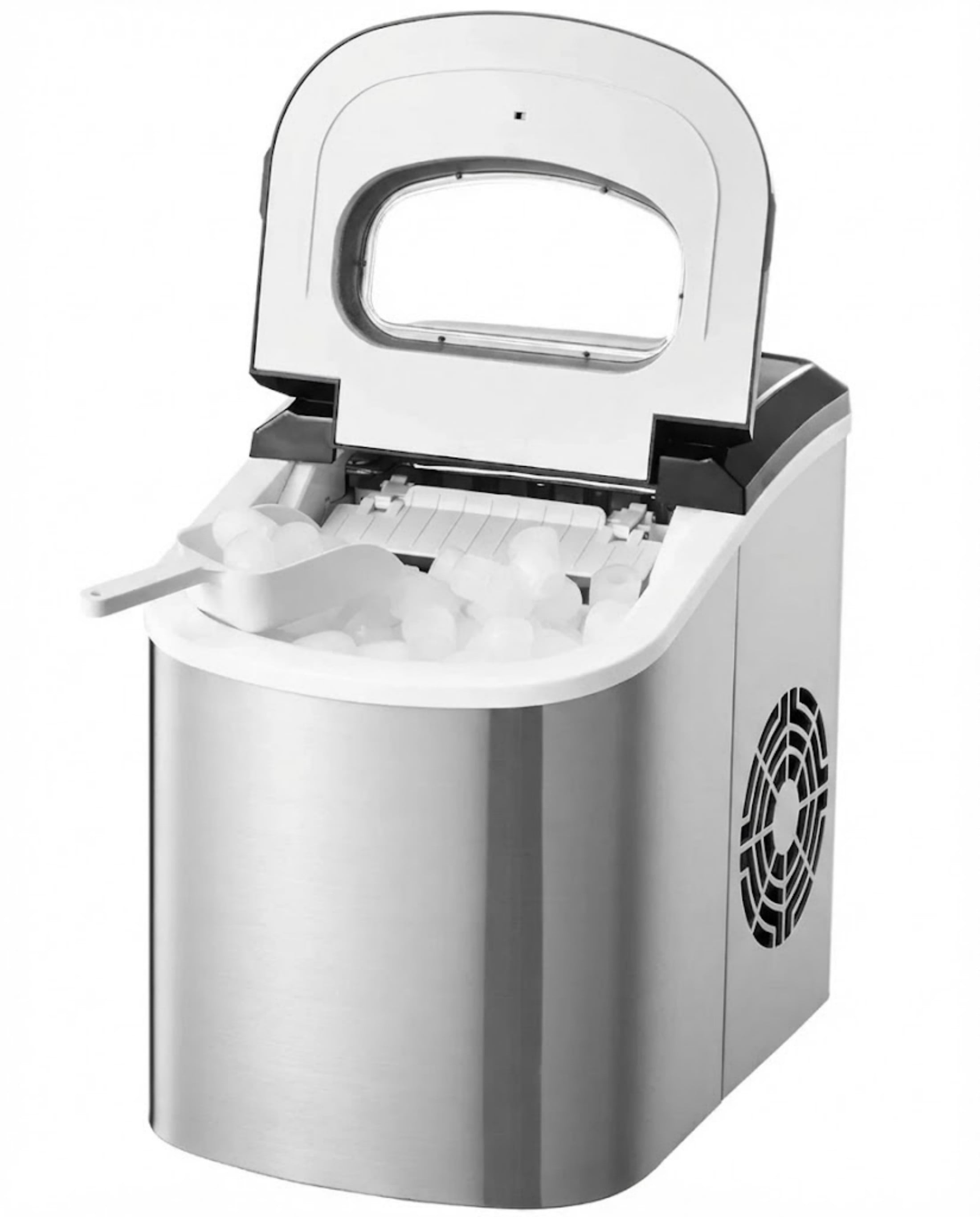Countertop Ice Maker, 9 Cubes in 6 Mins/33lbs per Day, Self-Cleaning with 2 Bullet Ice Sizes, for Home, Kitchen, Office, Party