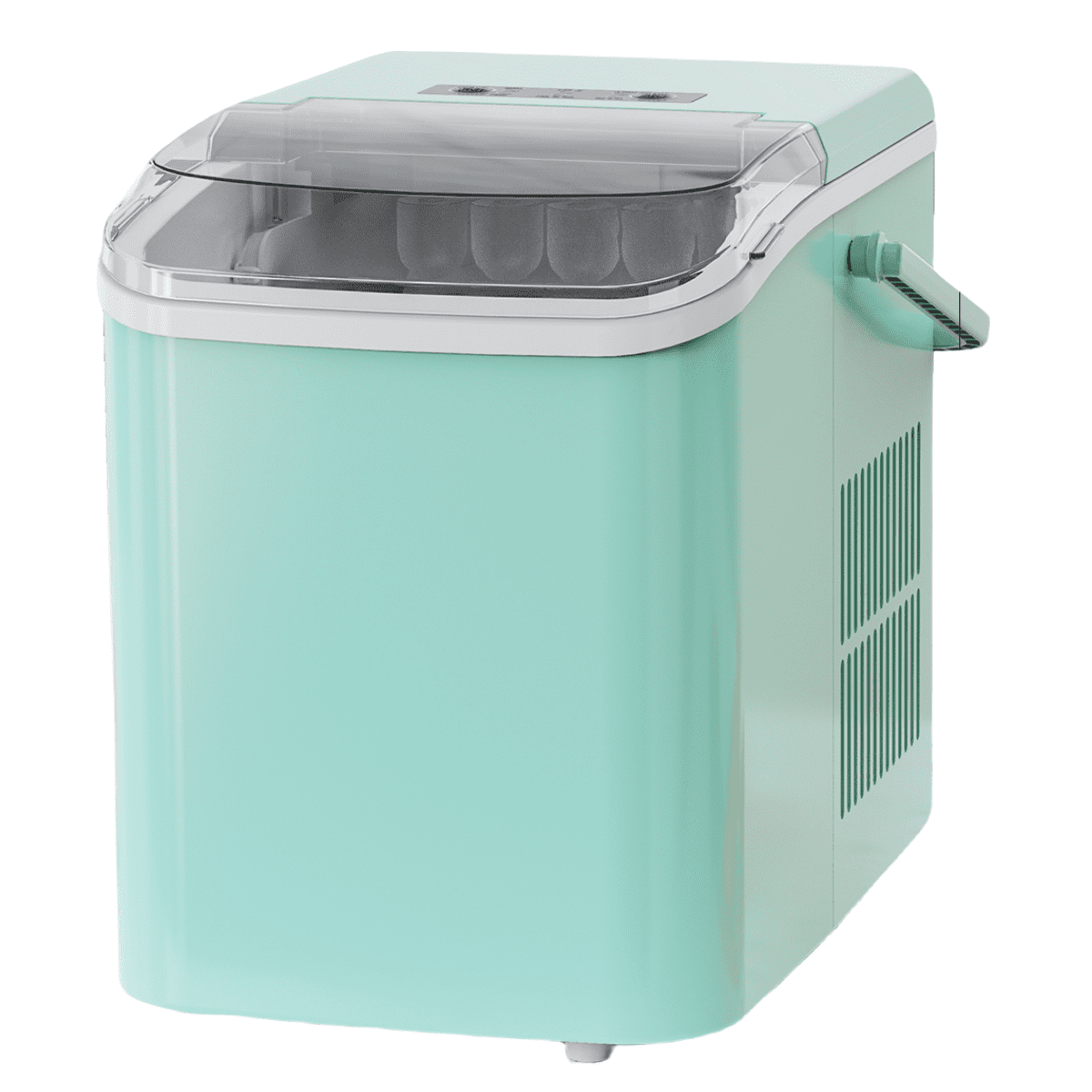 Countertop Ice Maker,DFITO Portable Ice Machine with Carry Handle, 9 Cubes in 8 Mins, 26Lbs/24H, for Home Kitchen Office Bar Party(Green)