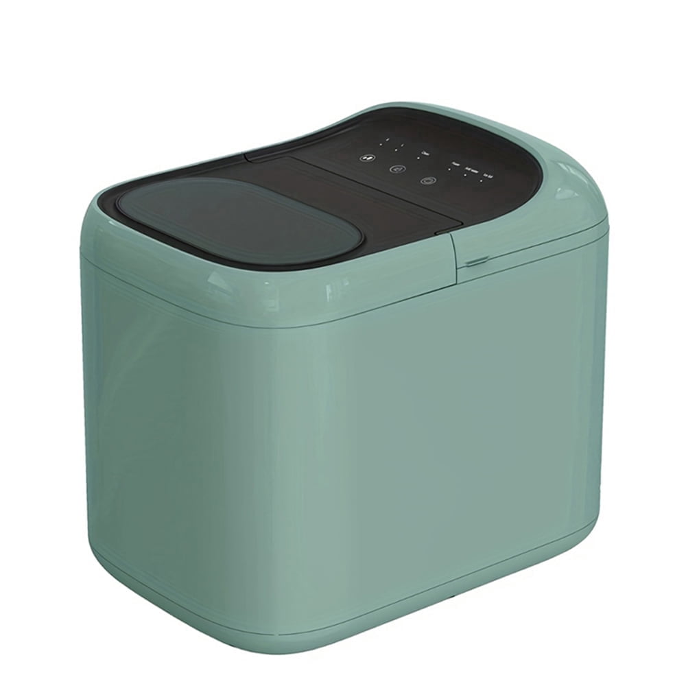 Countertop Ice Maker, Portable Mini Ice Maker W/ Basket & Shovel, Fast Ice Making, Bullet Ice Type, 33 lbs of Ice, Portable Ice Machine for Home, Kitchen, Office - Green