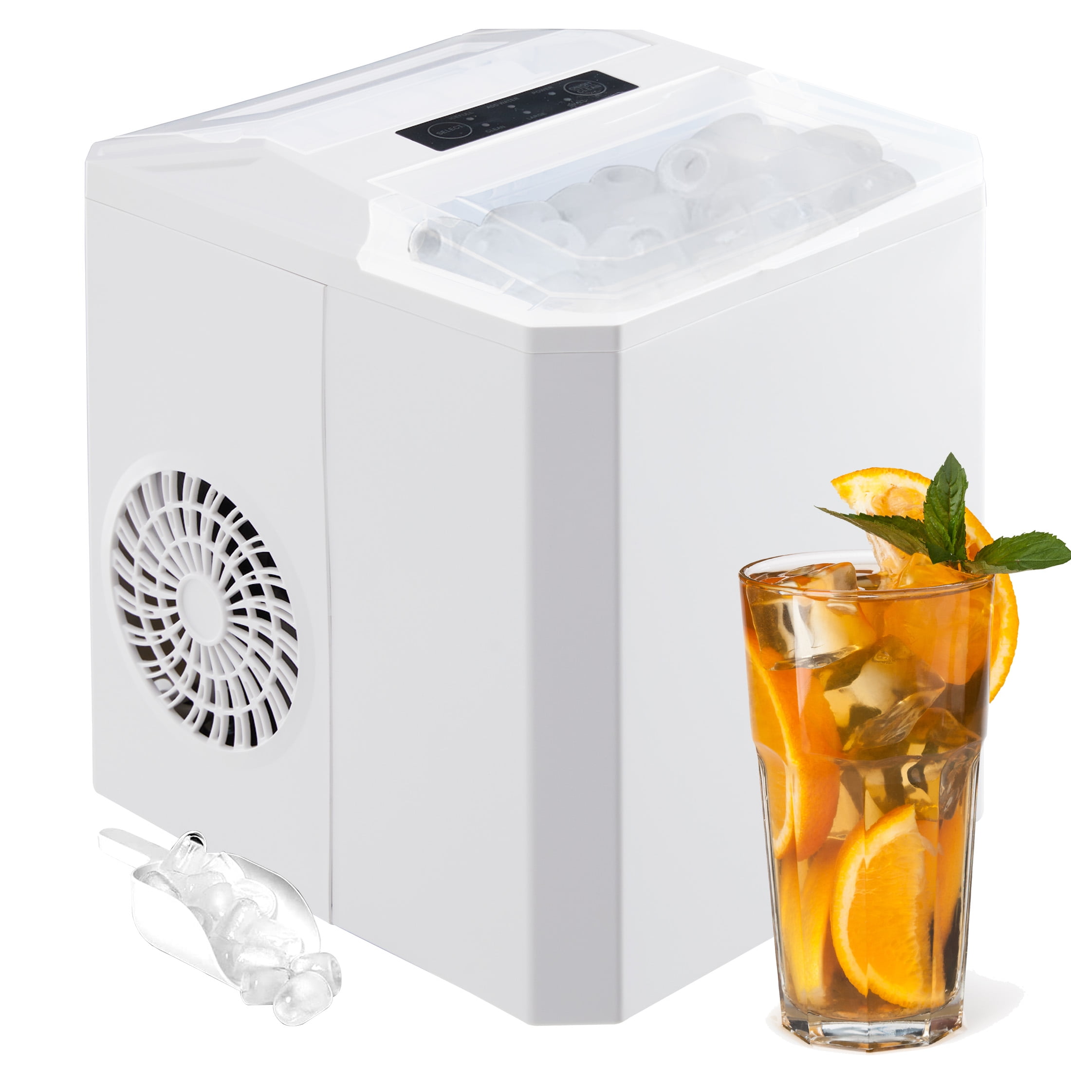 Countertop Ice Maker, Self-Cleaning Portable Ice Maker,26.5lbs in 24Hrs, 9 Cubes Ready in 8 Mins