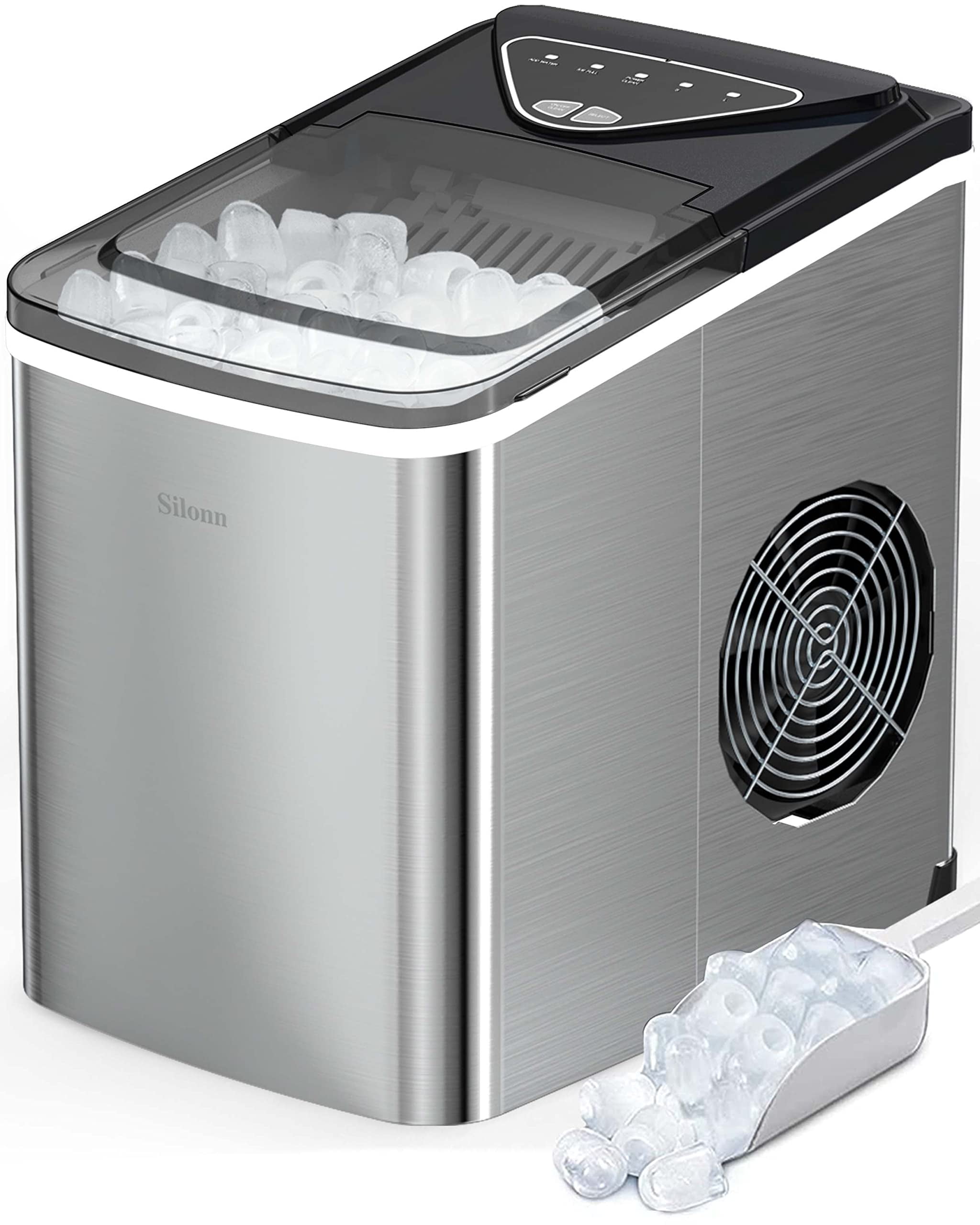 KUMIO Countertop Ice Maker, 9 Bullet Ice Fast Making in 6-8 Mins, 26.5 lbs  in 24 hrs, Self-Cleaning Ice Makers Countertop, Quiet Ice Machine with Ice  Scoop & Basket, Red - Yahoo Shopping