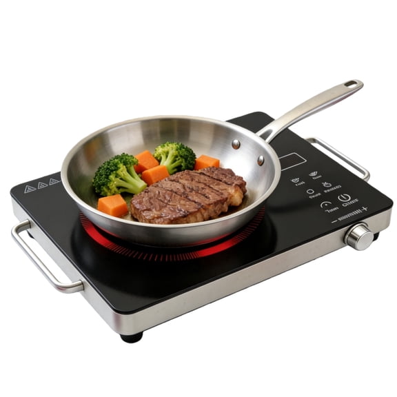 Countertop Infrared Single Burner,2200W Single Burner Electric Cooktop, Hot Plate for Cooking, Electric Stove with Sensor Touch Control.