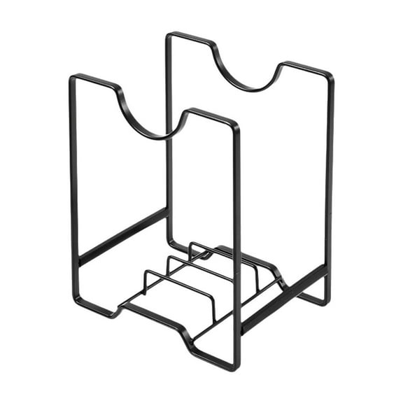 Countertop Kitchen Dish Rack Drainer with Lid Organizer, Multi-Functional Pot Tray Holder for Efficient Drying and Storage, 1 Pack