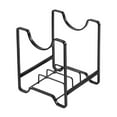 thumbnail image 1 of Countertop Kitchen Dish Rack Drainer with Lid Organizer, Multi-Functional Pot Tray Holder for Efficient Drying and Storage, 1 Pack, 1 of 5
