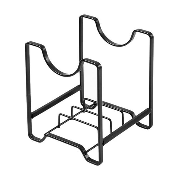 Countertop Kitchen Dish Rack Drainer with Lid Organizer, Multi-Functional Pot Tray Holder for Efficient Drying and Storage, 1 Pack