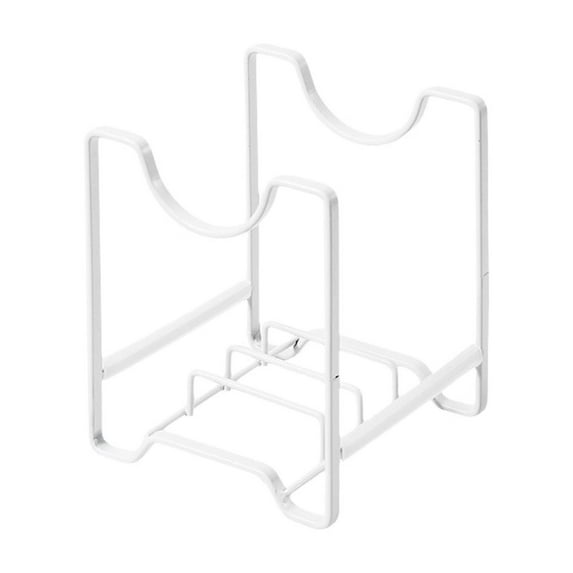 Countertop Kitchen Dish Rack Drainer with Lid Organizer, Multi-Functional Pot Tray Holder for Efficient Drying and Storage, 1 Pack