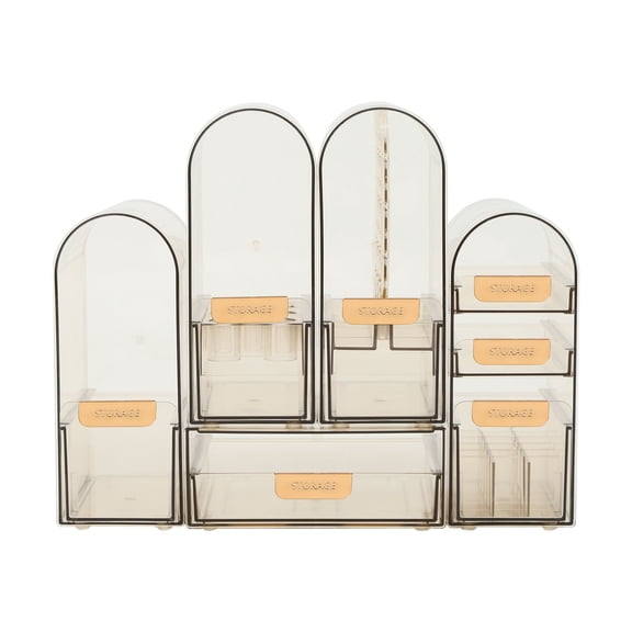 Countertop Makeup Organizer, Makeup Organizers, Multi-Function Organizer Gold