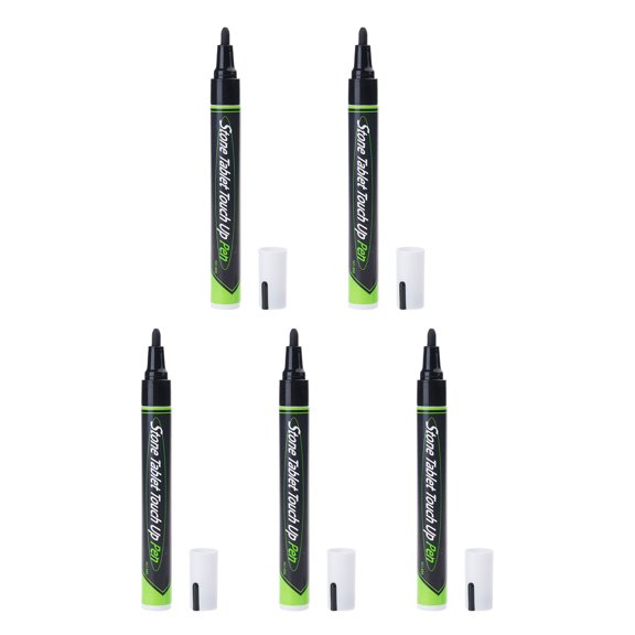 Countertop Marker Set 5 Pack Stone Paint Pens for Tabletop Area Cover and Manual Home Maintenance Use, 15 cm at Home