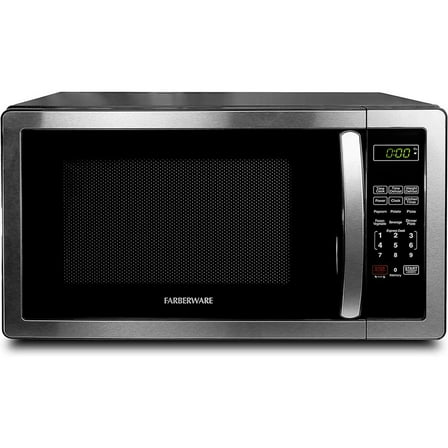 Countertop Microwave 1.1 Cu. Ft. 1000-Watt Compact Microwave Oven With Led Lighting, Child Lock, And Easy Clean Interior, Stainless Steel Interior & Exterior